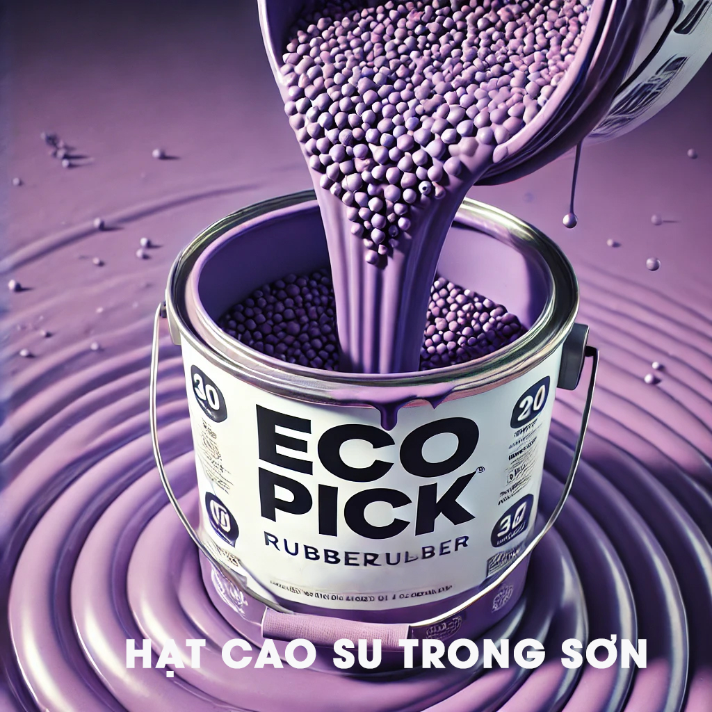 Thi công sân pickleball 8 lớp ECOPICK 10% hạt cao su